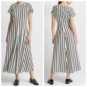 Club Monaco Striped Midi Dress